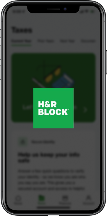 H&R Block device hover