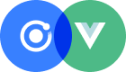 Ionic and Vue logos