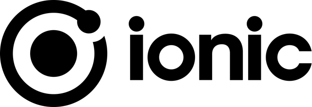 ionic dark logotype on black