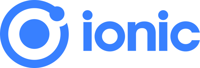 ionic dark logotype on black