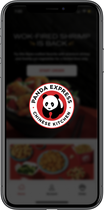 Panda Express device hover