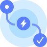 three connected dots icon