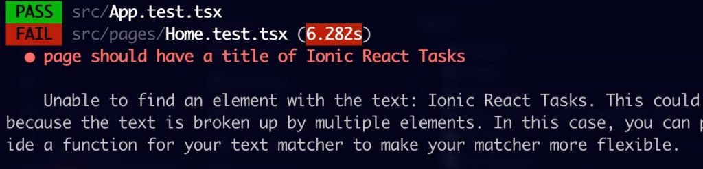 Testing Ionic React Apps with Jest and React Testing Library - Ionic Blog