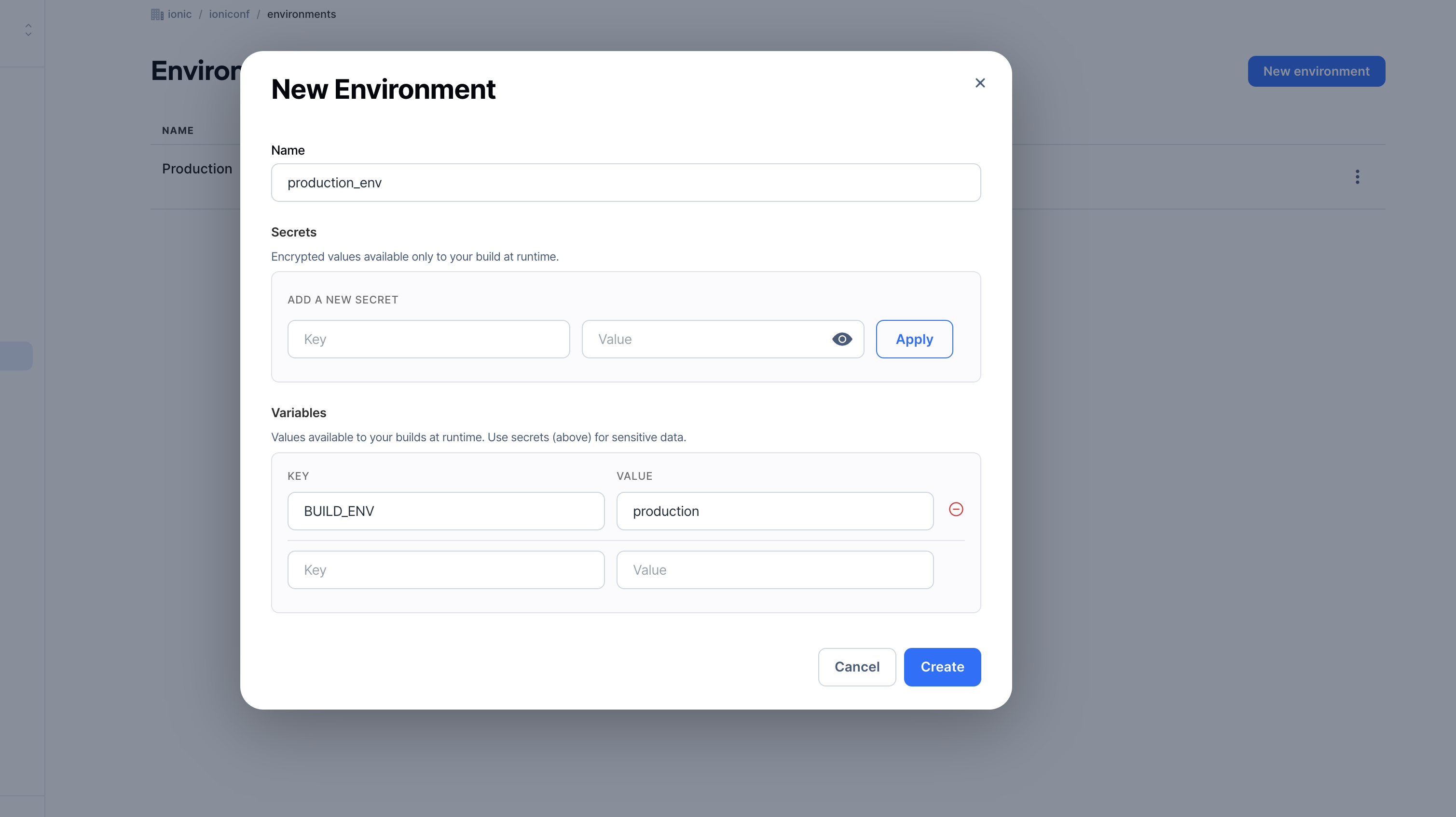 Appflow-new-environment