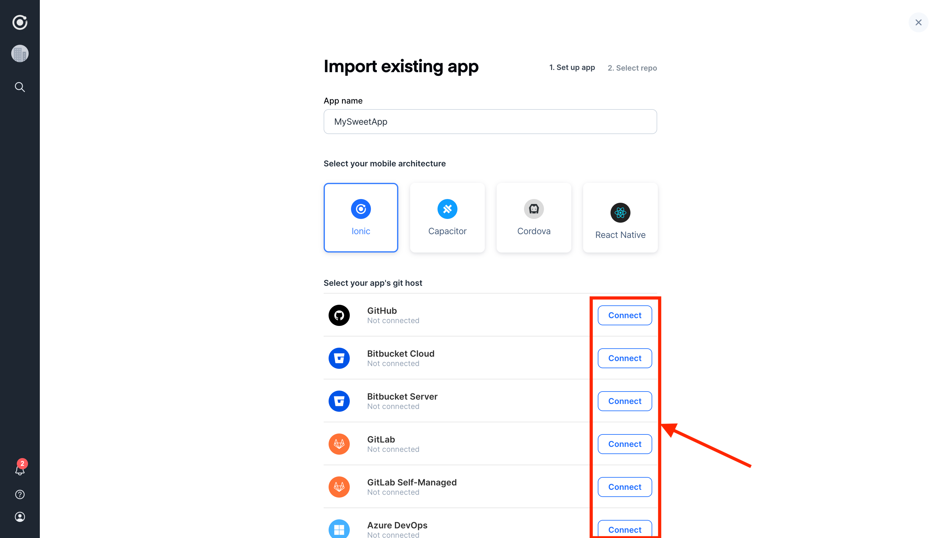 Import An Existing App