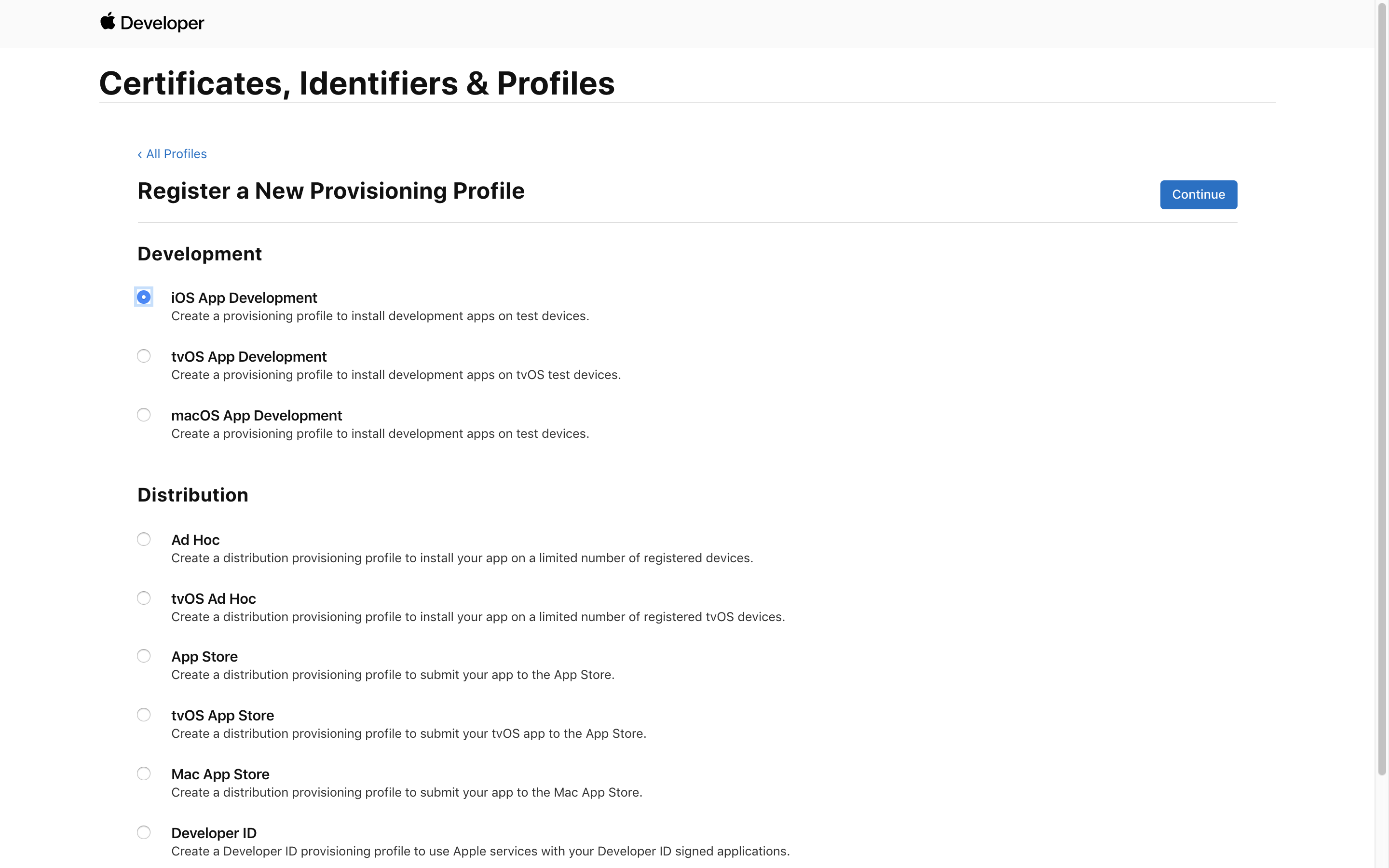 iOS Provisioning Profile